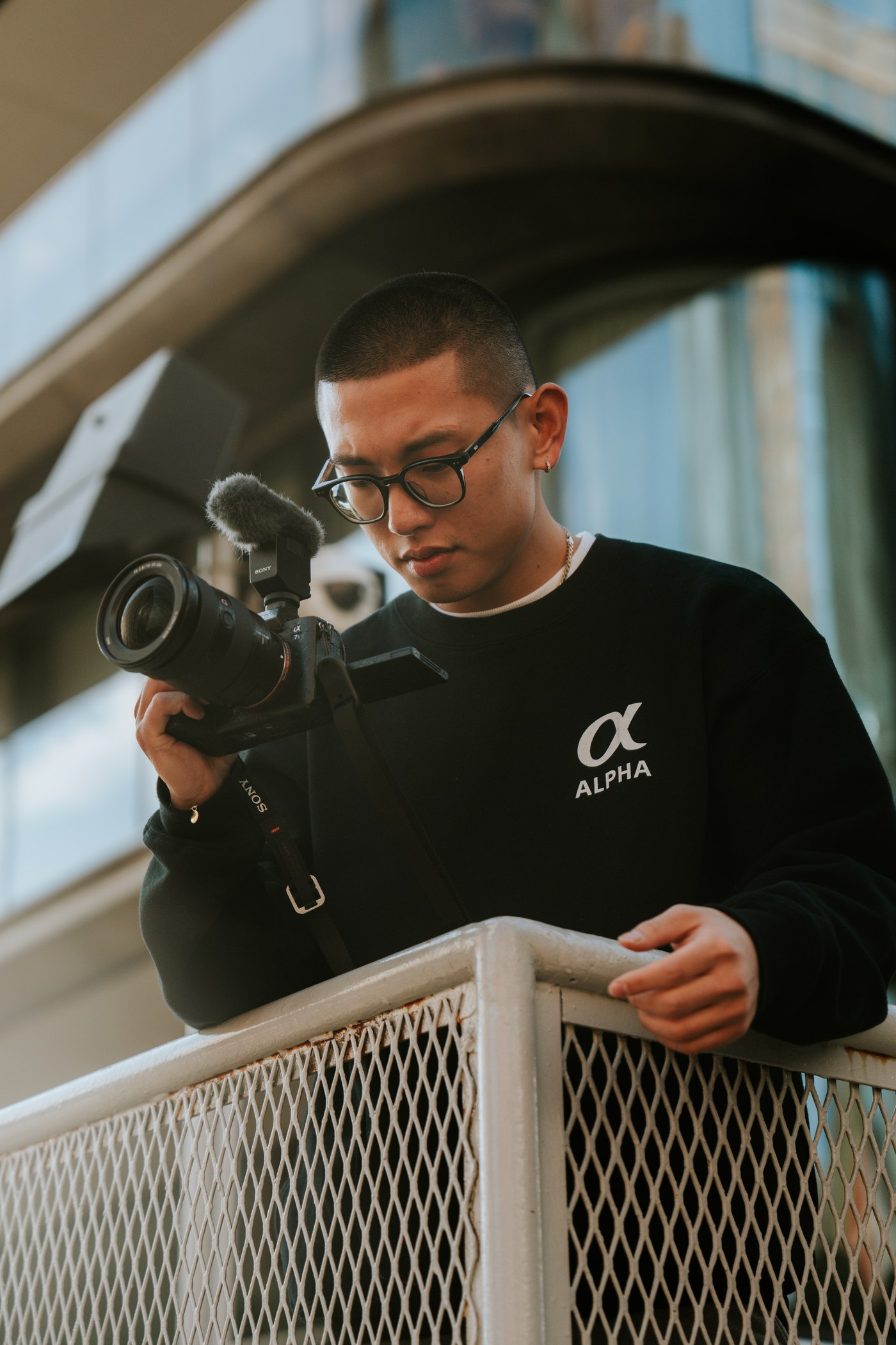 Nicolas Chae with camera
